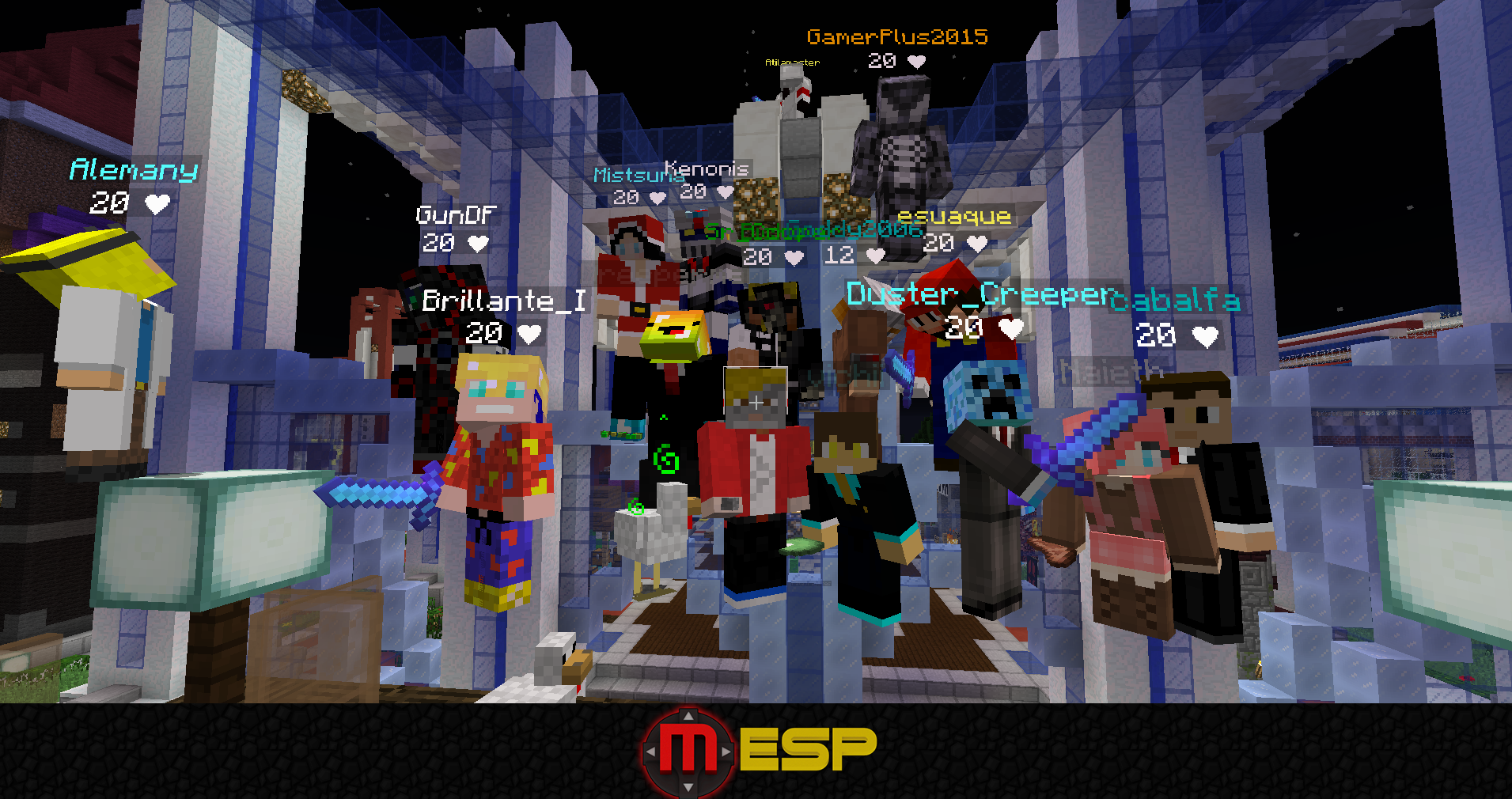 imagen de los jugadores del servidor Minecraft java